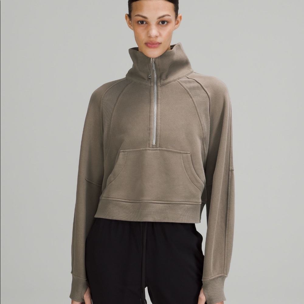 NWT Lululemon 1/2 zip funnel neck oversized scuba hoodie Rover xs/s